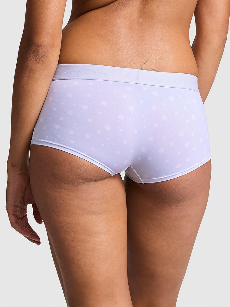 Pink Mikro Logolu Boyshort Kulot arka görünümü