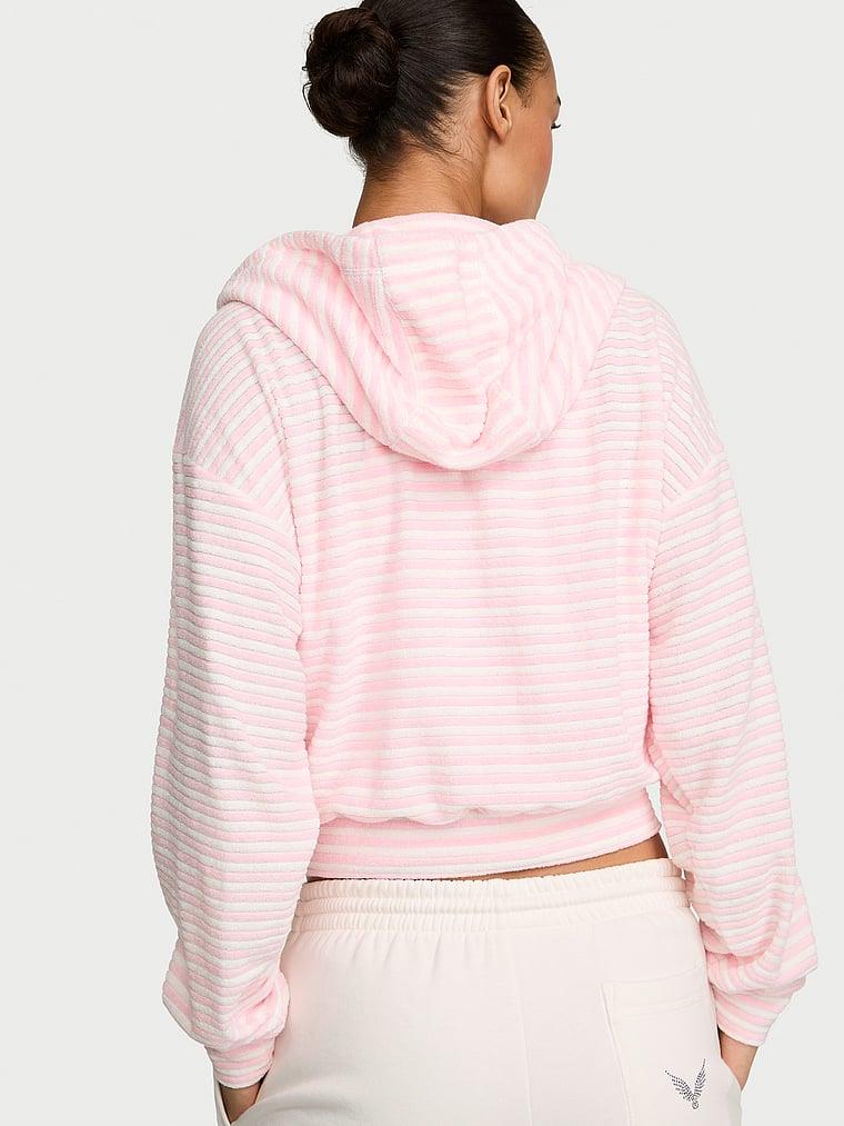 Fermuarli Kapusonlu Sweatshirt arka görünümü