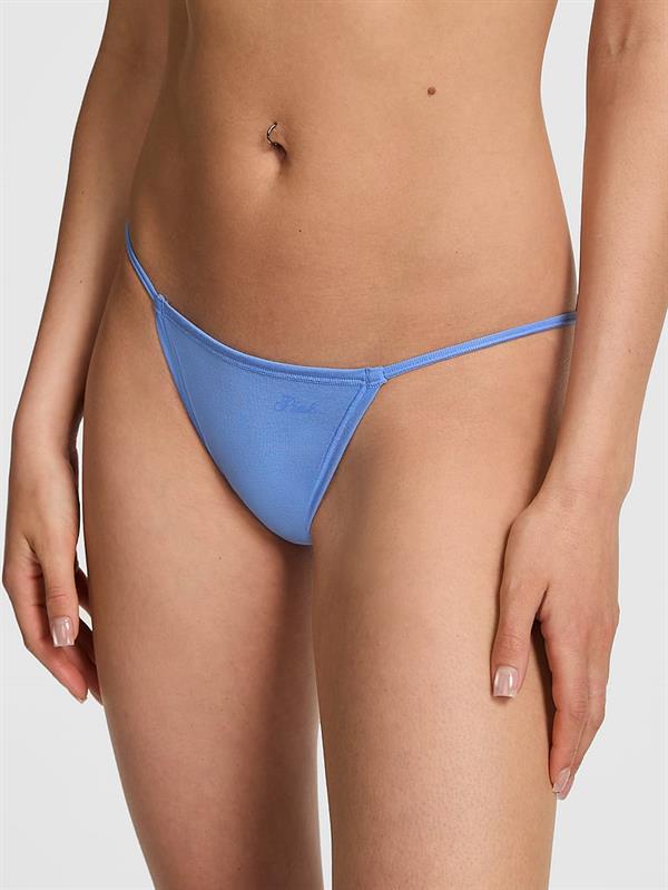 Pink Pamuklu Askili Bikini Kulot