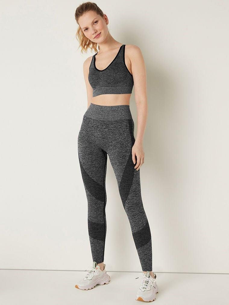 Pink Seamless Air Orta Etkili Spor Sütyeni arka görünümü