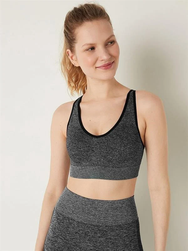 Pink Seamless Air Orta Etkili Spor Sütyeni