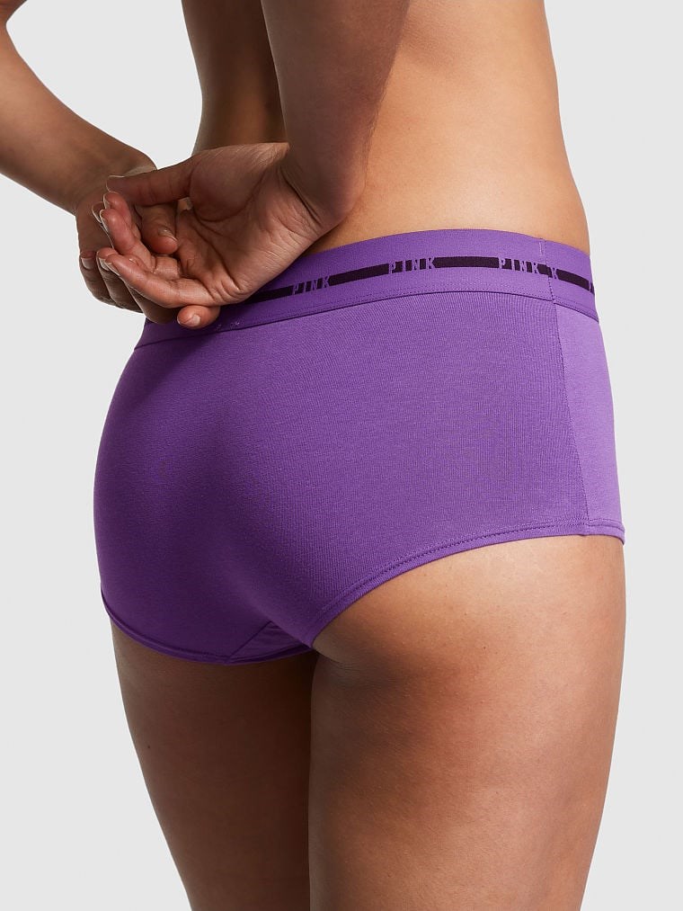 Victorias S Secret Pink Logolu Boyshort Kulot arka görünümü