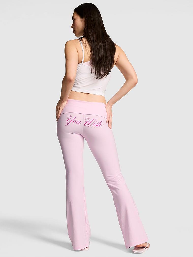 Pink Beli Katlanabilen Ispanyol Paca Tayt arka görünümü