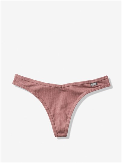 Pink Pamuk Tanga Kulot
