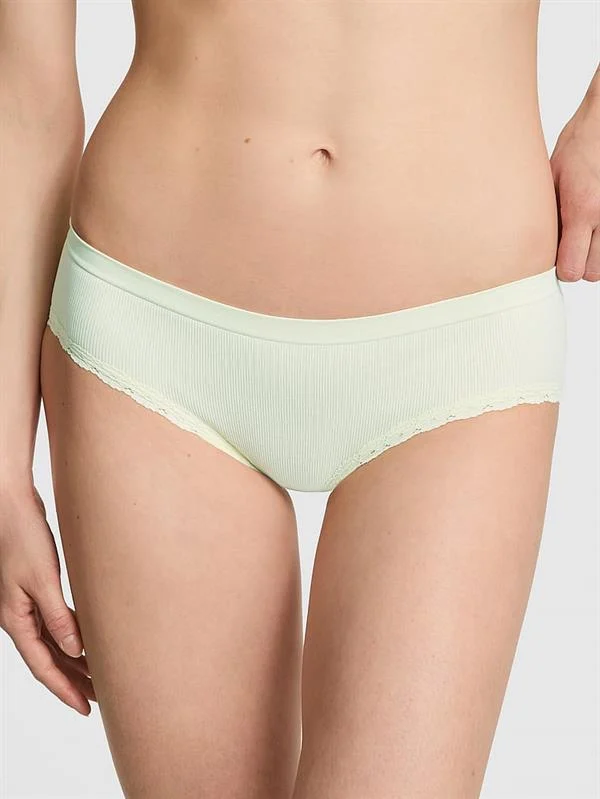 Pink Seamless Hiphugger Kulot ön görünüm