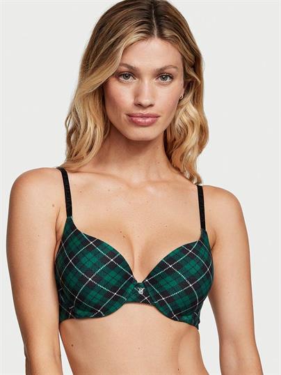Işıltılı Logolu Pamuklu Perfect Shape Push Up Sütyen ön görünüm