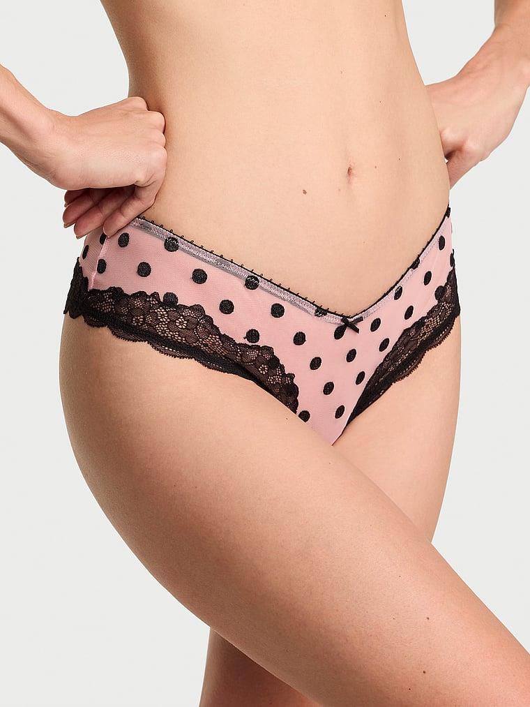 Tease Transparan Puantiyeli Cheeky Kulot arka görünümü