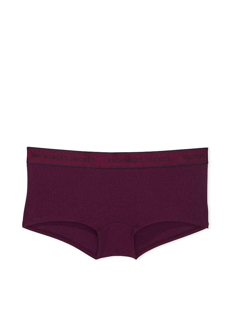 Logolu Pamuklu Boyshort Kulot arka görünümü