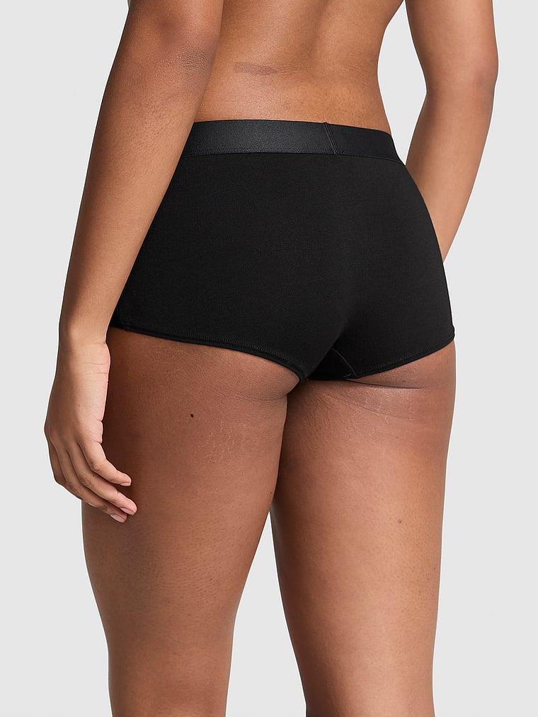 Pink Logolu Pamuklu Boyshort Kulot arka görünümü