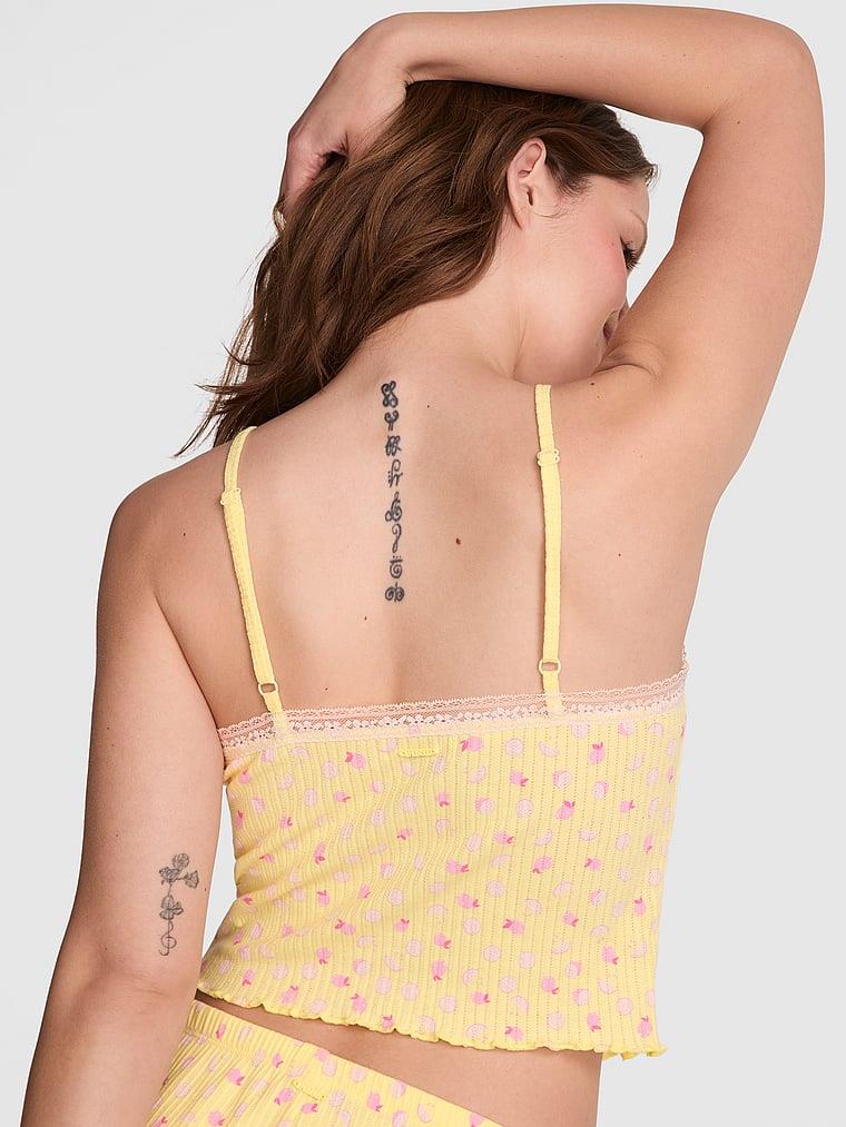 Pink Pointelle Askili Atlet arka görünümü