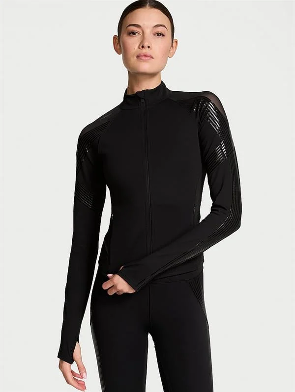 Yeni Stil! Vsx Elevate Kontur Detayli Fermuarli Sweatshirt ön görünüm