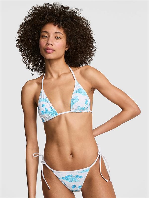 Pink Cift Tarafli Ucgen Bikini Ustu ön görünüm