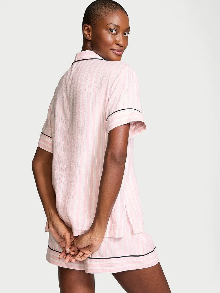 Flannel Sortlu Pijama Takimi arka görünüm