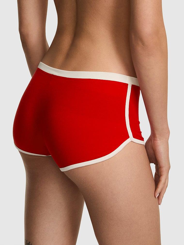 Pink Pamuklu Boyshort Kulot arka görünüm