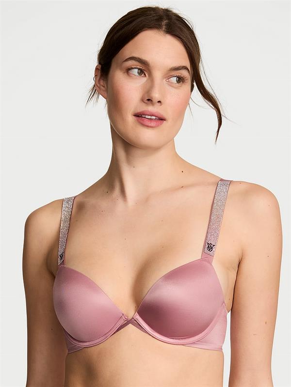 Işıltılı Askili Push Up Sütyen ön görünüm