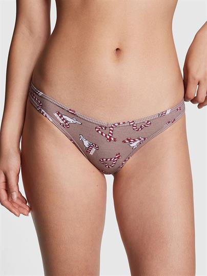 Pink Pamuklu Tanga Kulot