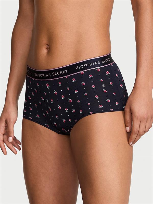 Logolu Pamuklu Boyshort Kulot