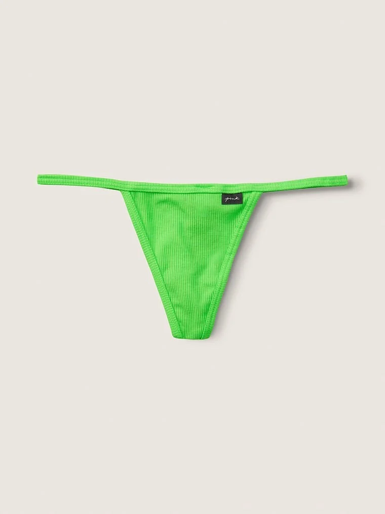 Pink Pamuklu V String Kulot arka görünüm