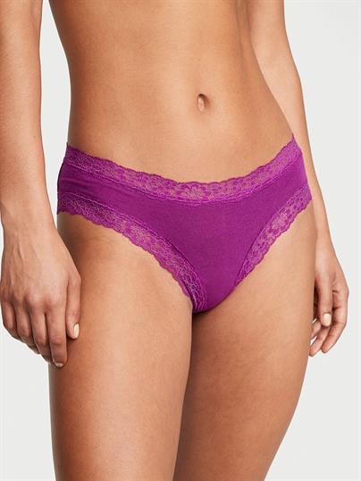Posey Beli Dantelli Pamuklu Cheeky Kulot