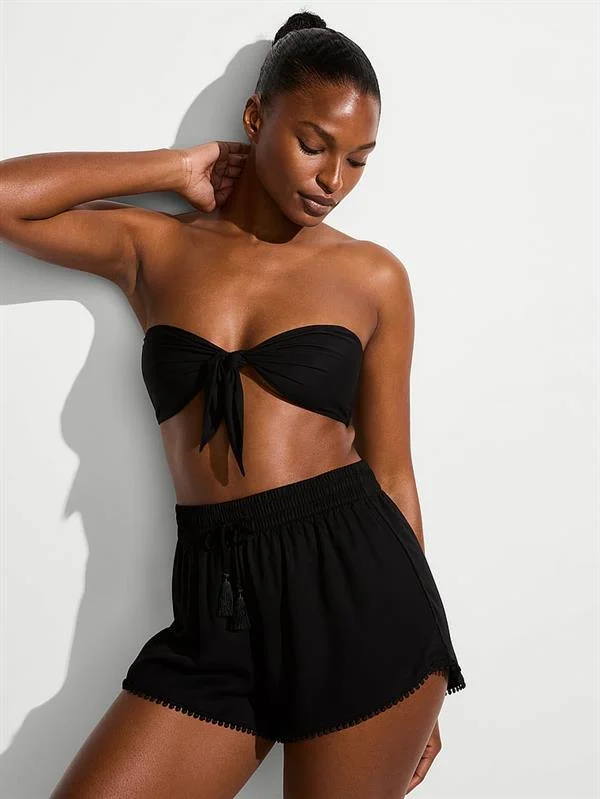 Beachwear Bagcikli Bandeau Bikini Ustu