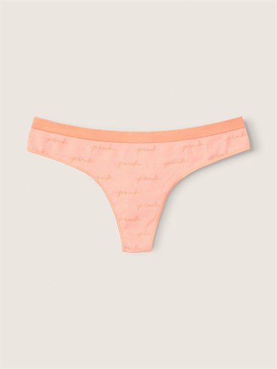 Pink Seamless Tanga Kulot