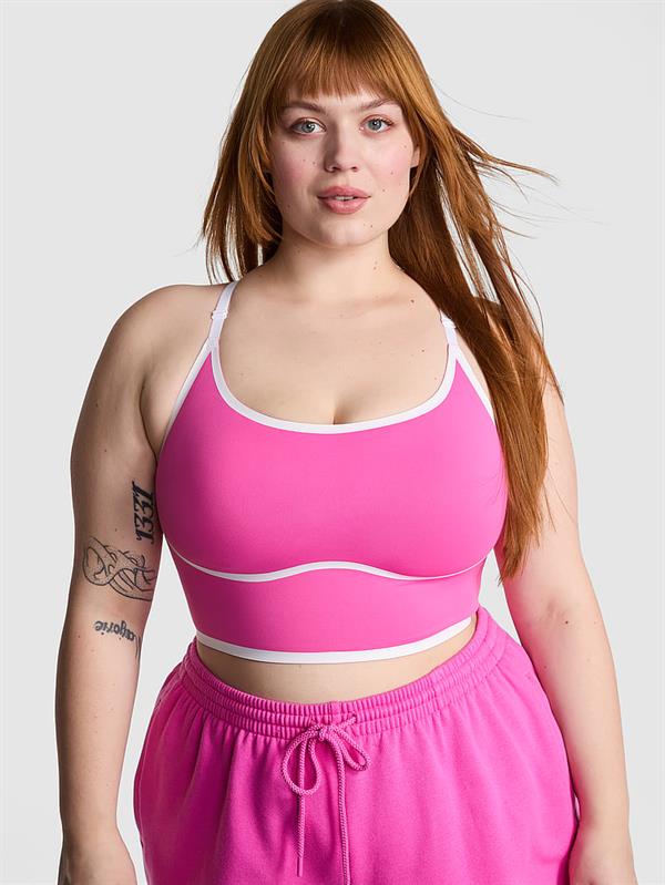 Pink Relay Racerback Sporcu Sütyeni ön görünüm