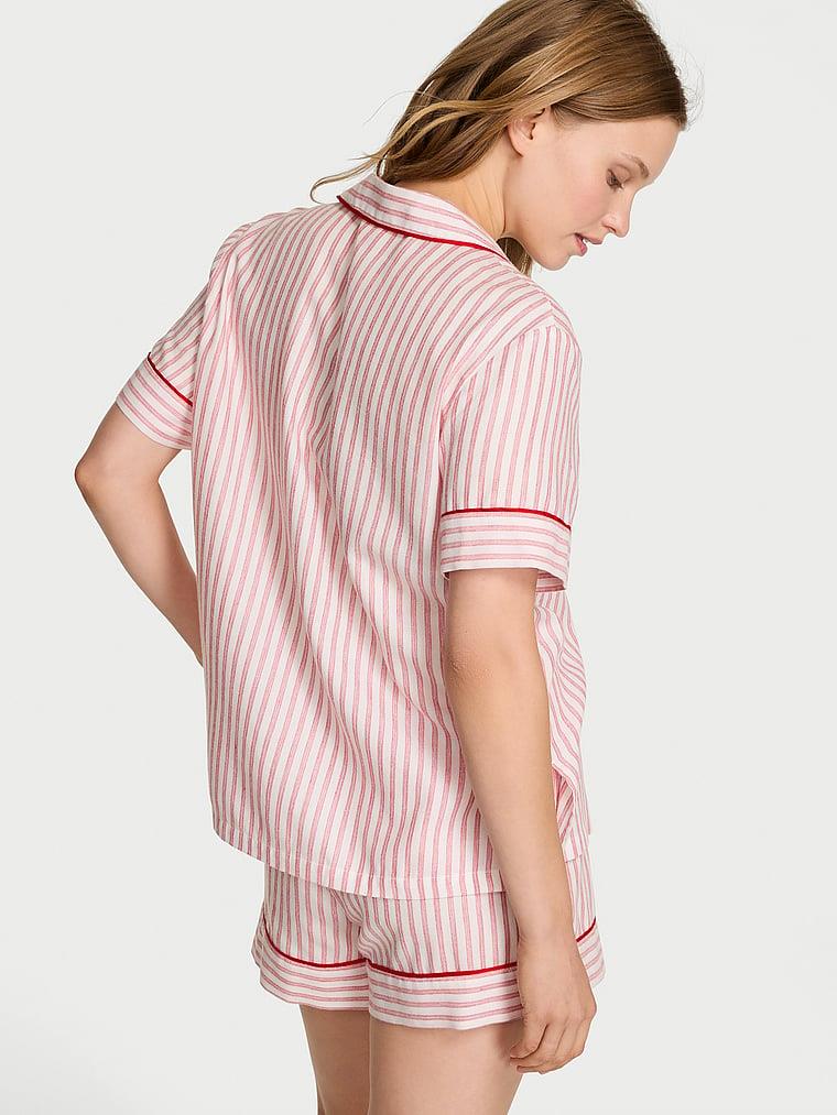 Flannel Sortlu Pijama Takimi arka görünümü