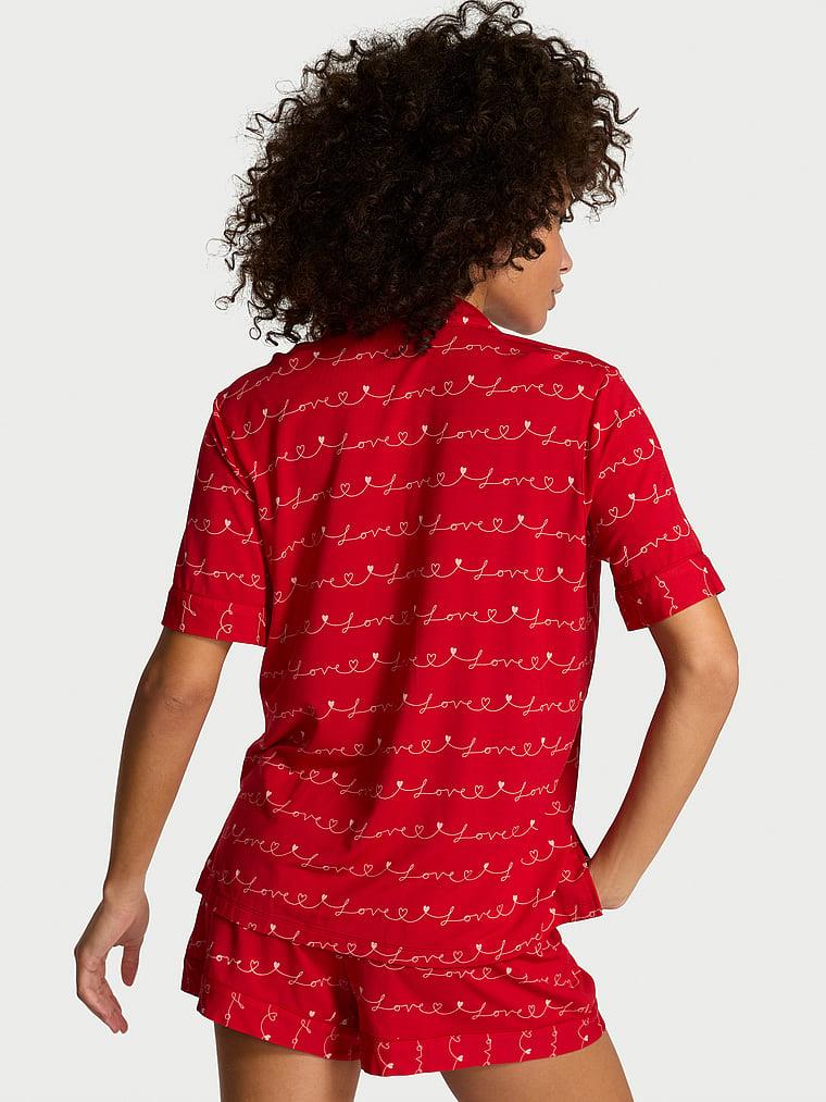 Modal Kısa Pijama Takimi arka görünüm