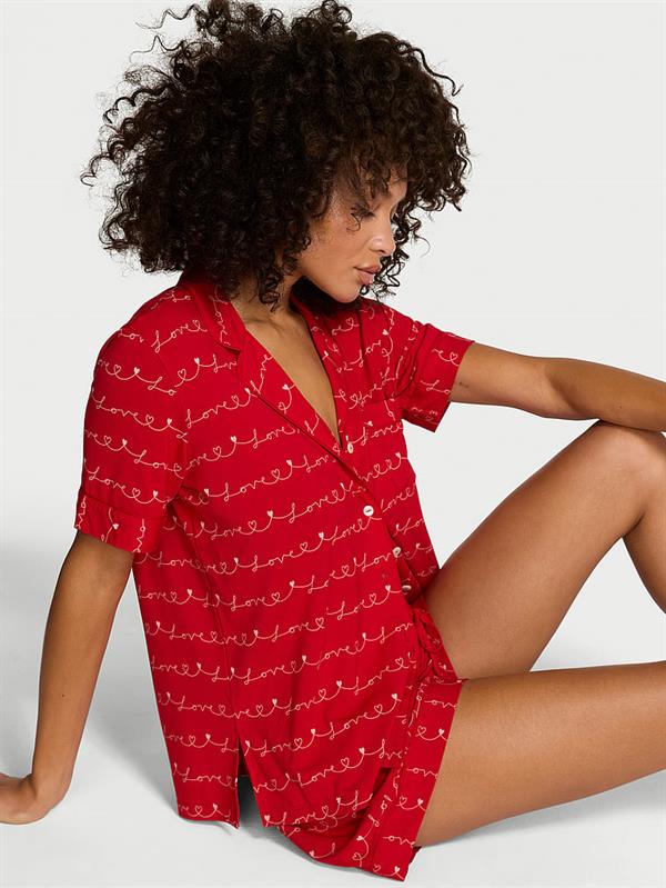 Modal Kısa Pijama Takimi ön görünüm