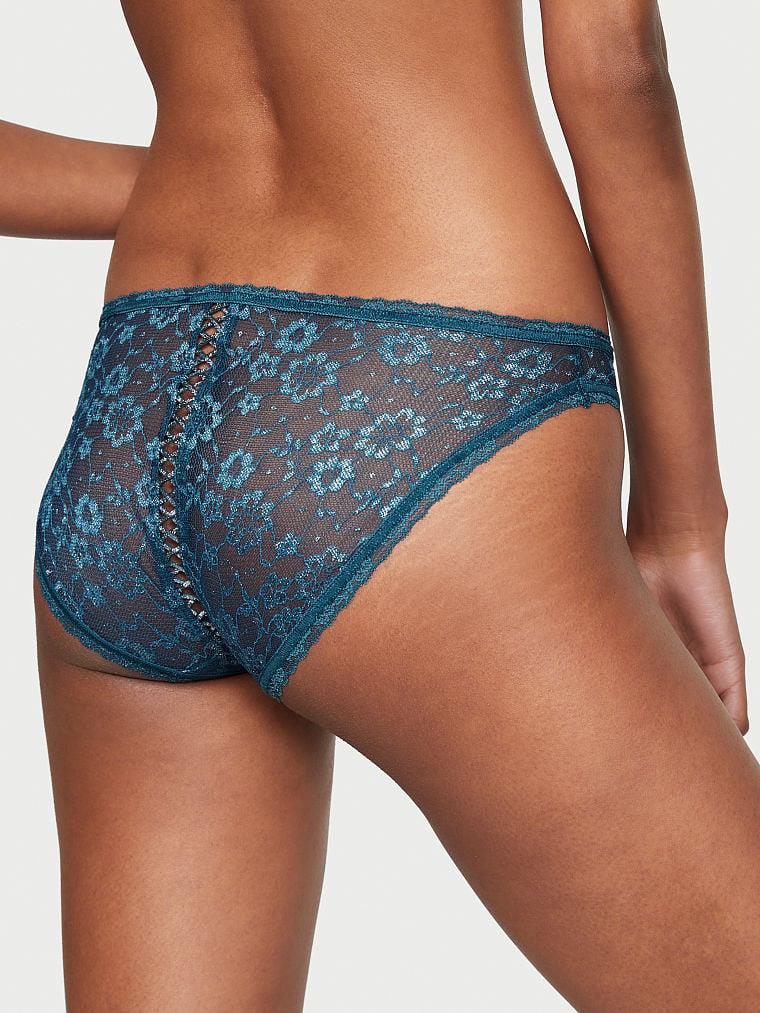 Işıltılı Dantelli Bagcikli Bikini Kulot arka görünümü