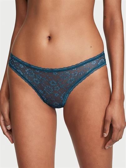 Işıltılı Dantelli Bagcikli Bikini Kulot ön görünüm