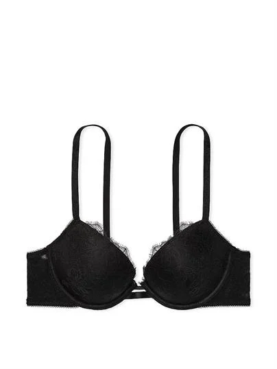 Gul Dantelli Push Up Sütyen