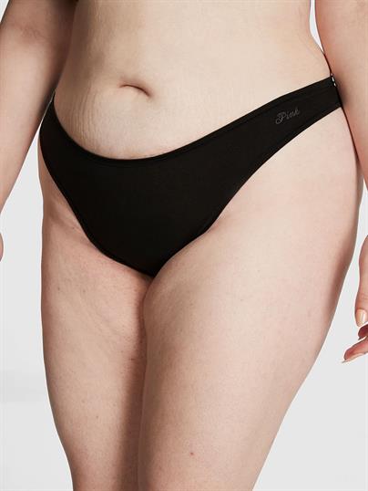 Pink Pamuklu Tanga ön görünüm