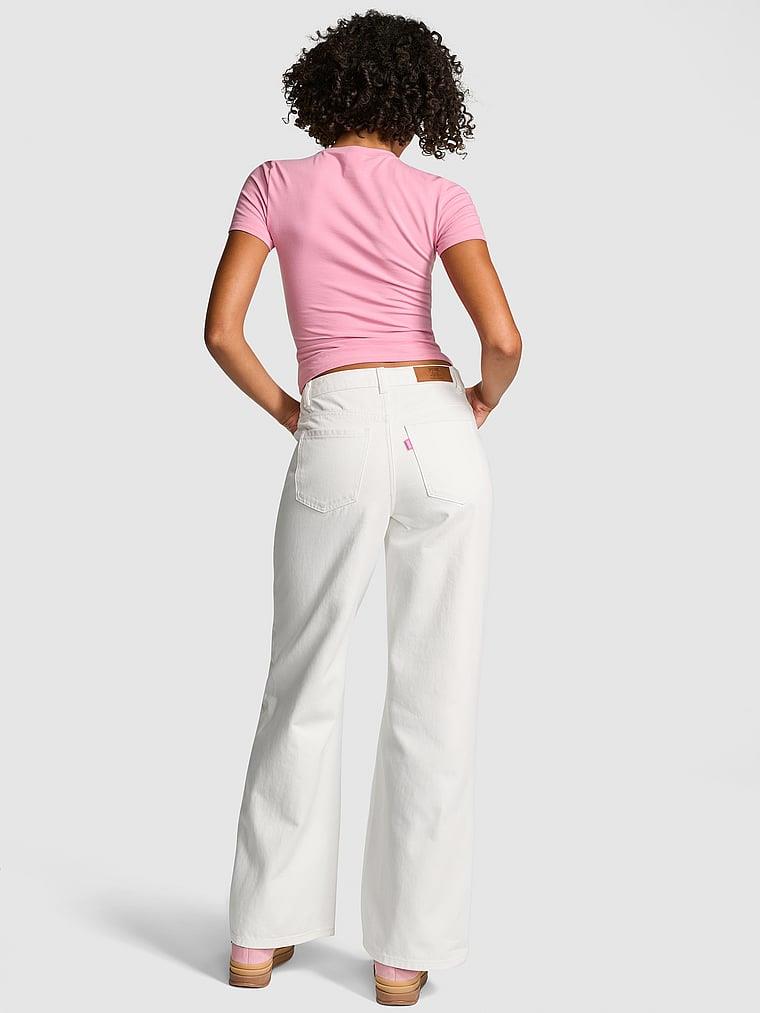 Pink Denim By Pink Yüksek Bel Jean Pantolon arka görünümü