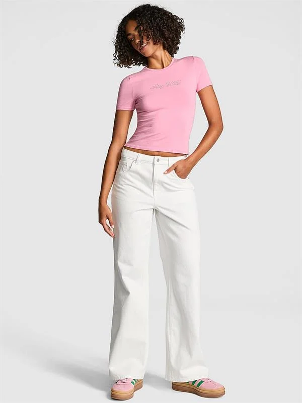 Pink Denim By Pink Yüksek Bel Jean Pantolon ön görünüm