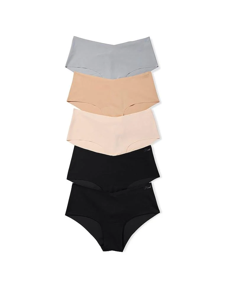 Pink 5li Paket Lazer Kesim Cheeky Kulot arka görünümü