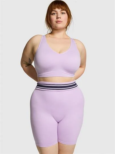 Pink Pink Seamless Katlanabilir Biker Sort