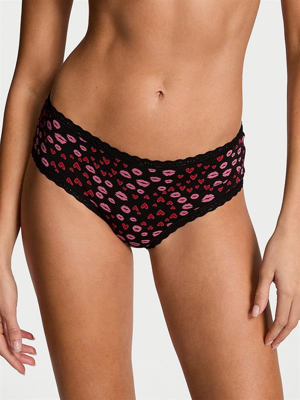 Beli Dantelli Pamuklu Cheeky Kulot ön görünüm