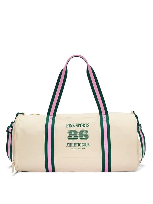 Pink Silindir Spor Çanta