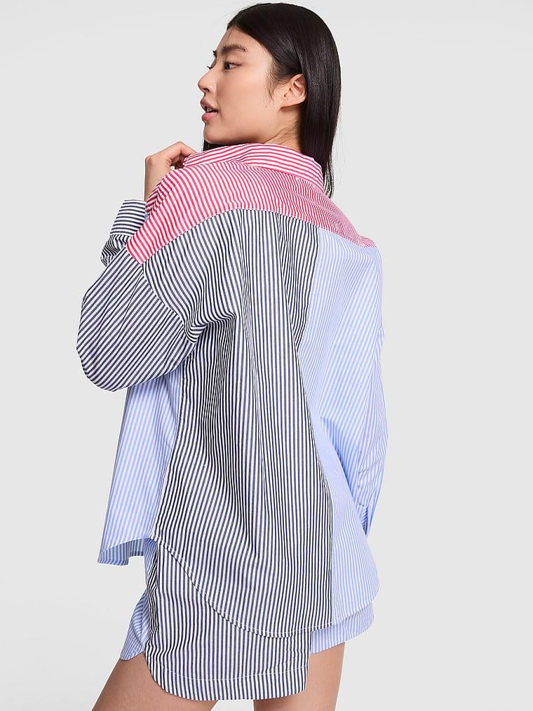Pink Boyfriend Dugmeli Pijama Ustu arka görünüm