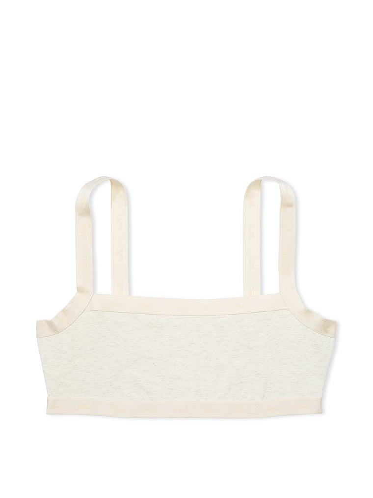 Pink Pamuklu Logolu Duz Yaka Bralet arka görünümü
