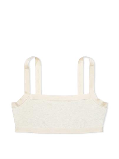 Pink Pamuklu Logolu Duz Yaka Bralet