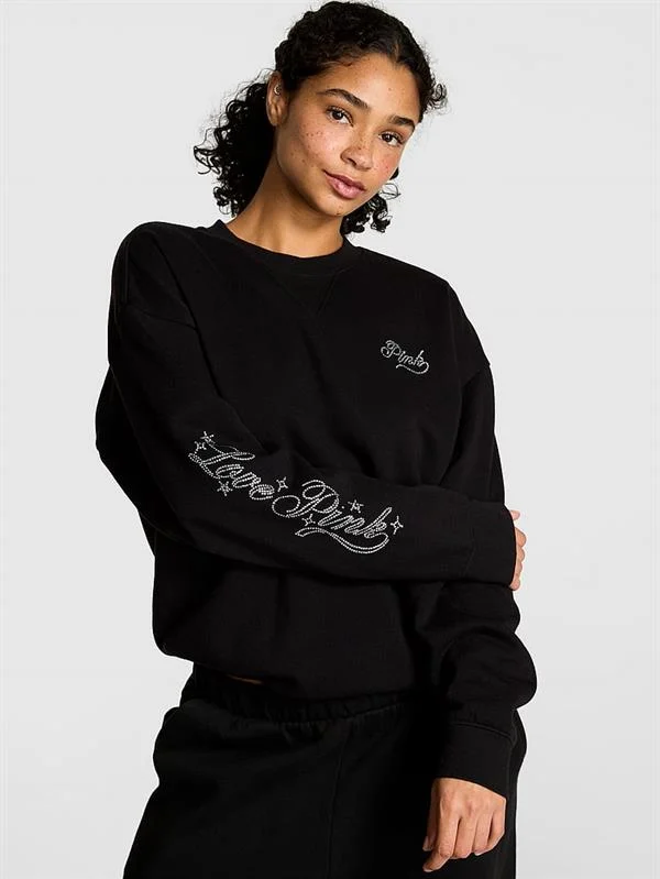 Pink Ivy Oversize Bisiklet Yaka Sweatshirt ön görünüm