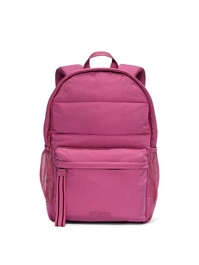 Pink Kapitone Puffer Sirt Çantası