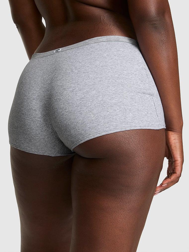 Pink Pamuklu Boyshort Kulot arka görünümü