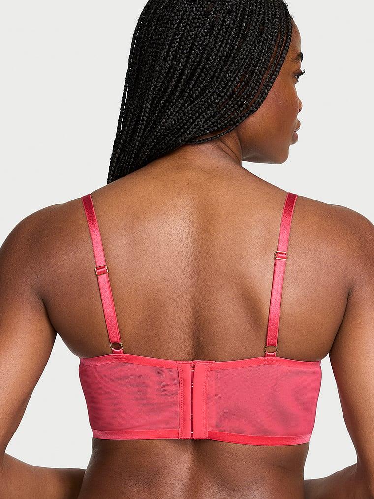 Tul Detayli Desteksiz Modern Bralet arka görünüm