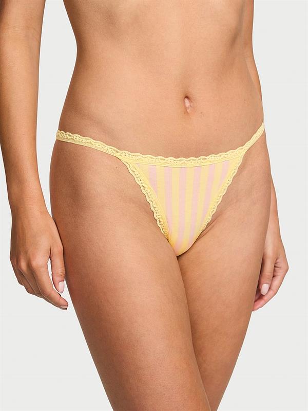 Dantelli Pamuklu V String Kulot