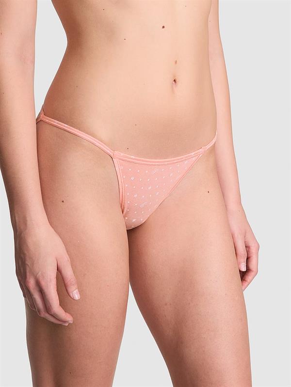 Pink Pamuklu Askili Bikini Kulot