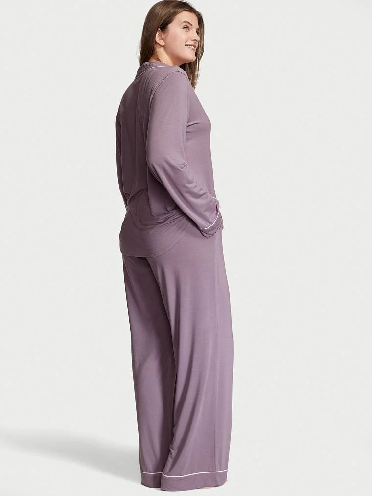 Uzun Kollu Pijama Takimi arka görünüm