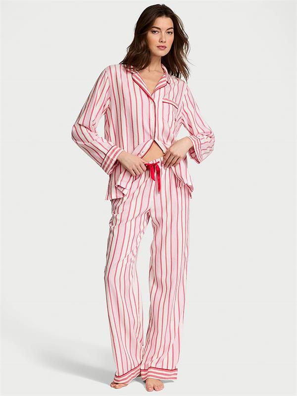 Flannel Uzun Pijama Takimi